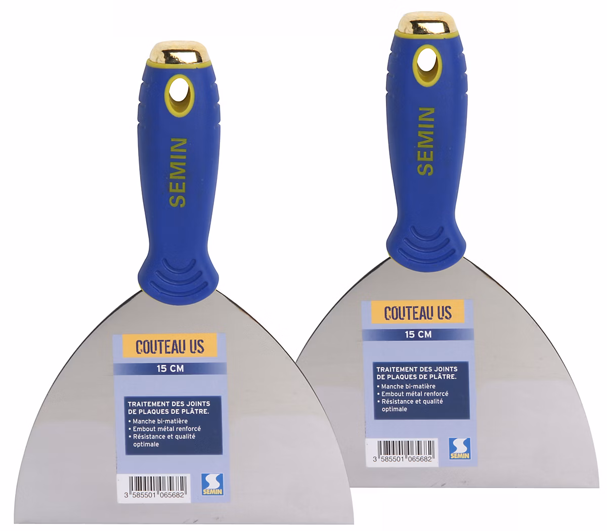 Couteau US à Enduire Semin – 15 cm (lot de 2)