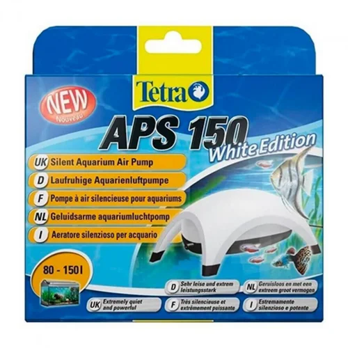 Pour vos projets:Pompe à air blanche, débit 150L/h - TETRA APS 150 White Edition