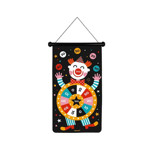 Une idée pratique pour le jardin：Jeu de fléchettes magnétiques thème cirque Janod