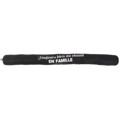 Boudin de porte à message 80 cm (Noir "En famille")