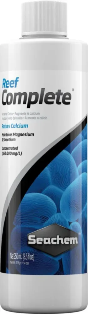 Une solution pratique pour l’extérieur：Supplément de calcium stable pour aquarium récifal Seachem Reef Complete - 250 ml