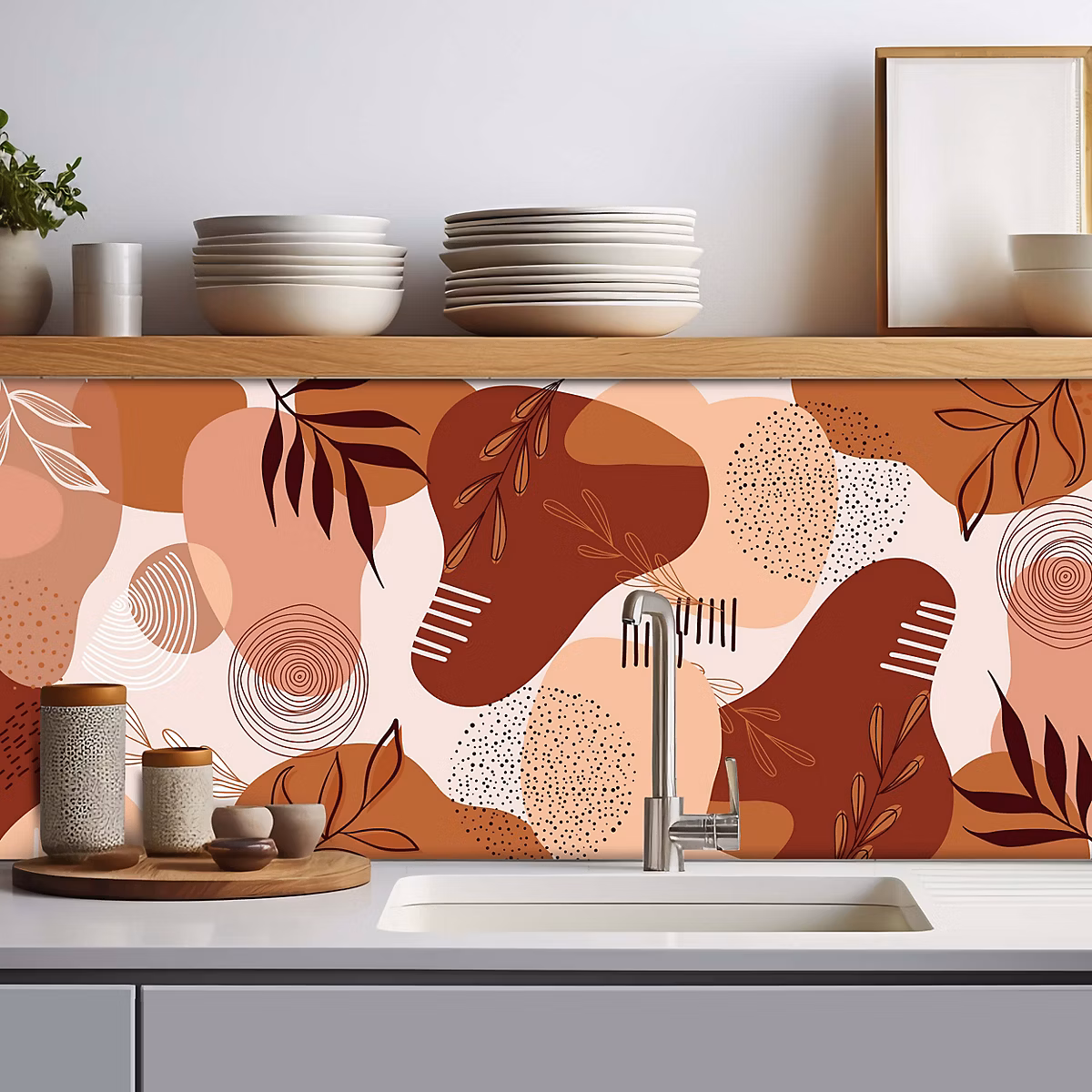 Crédence adhésive déco Terracotta 001 60 × 100cm