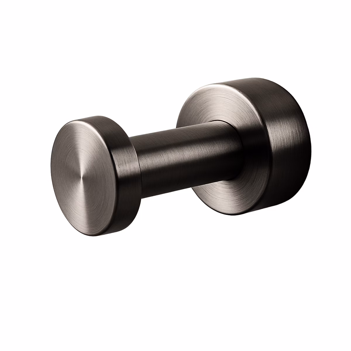 BALNEO | crochet porte – serviettes en acier inox anthracite Gun Metal – crochet de salle de bain QUBE inoxydable