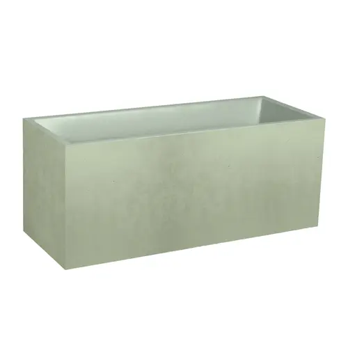 Une idée pour le jardin：Jardinière en plastique coloris vert amande Poetic Basalt