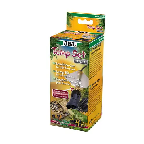 Jardin à aménager:Kit d'installation pour spot de terrarium coloris noir JBL TempSet angle