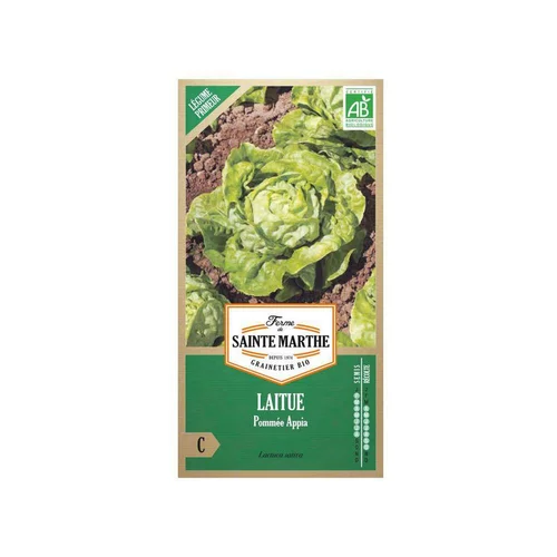 Idée extérieur：Graines de laitue pommée appia bio Ferme de Sainte Marthe - graines à semer