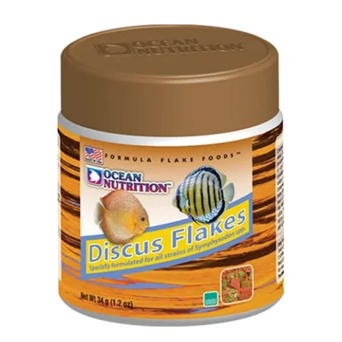 Déco jardin:Nourriture spéciale discus, flocons - OCEAN NUTRITION - 34g