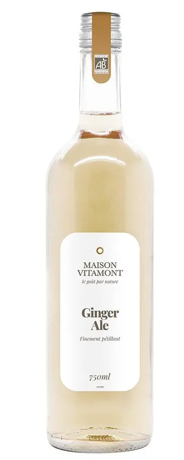 Les essentiels du jardin:Boisson ginger ale bio Vitamont – 75 cl