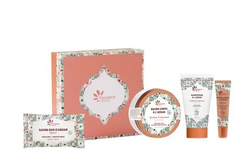 Bien pratique au jardin:Coffret secret d'argan Cosmos Organic Fleurance nature - 215 ml
