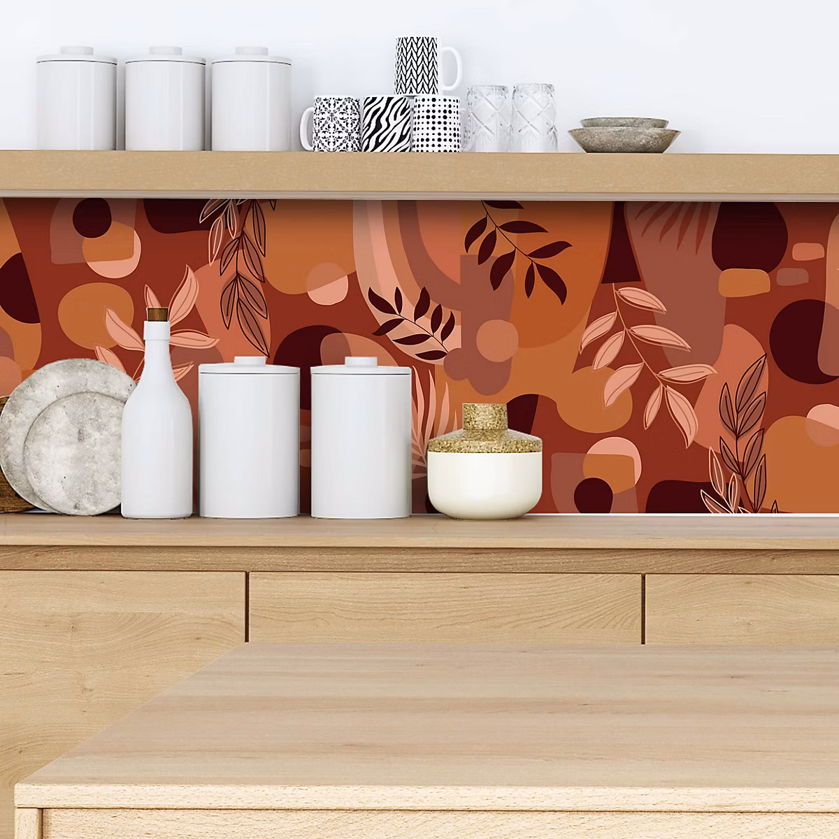 Crédence adhésive déco Terracotta 002 50 × 100cm