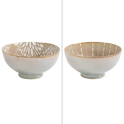 Pour vos besoins extérieurs:Saladier Penjab coloris beige en porcelaine - Ø 20 cm