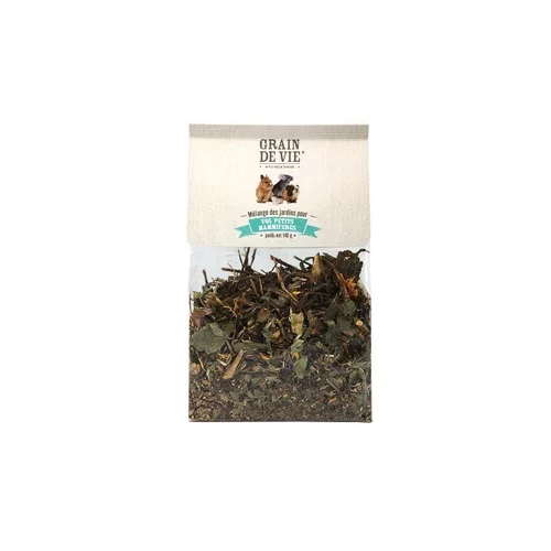 À avoir au jardin：Mélange du jardin pour petits mammifères Grain de Vie - 140 g