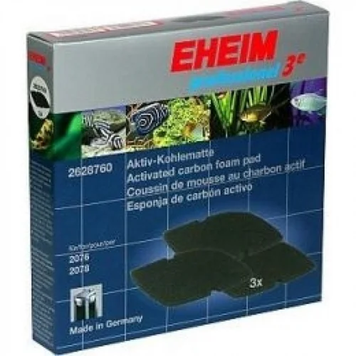 Pratique au jardin:Filtre professionnel mousse charbon actif EHEIM pour modèles 2076/2078 - lot 3 pièces