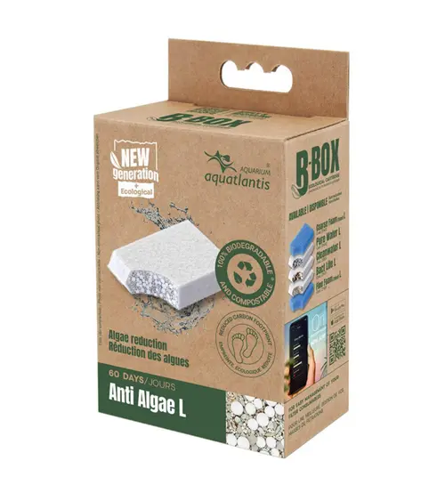 Bien au jardin:Masse filtrante pour aquarium coloris blanc Aquatlantis B-Box anti-algues - Taille L