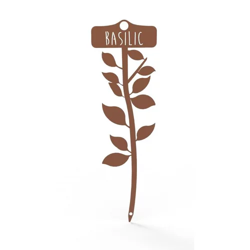 Moderne au jardin：Étiquette Basilic 22,3 cm