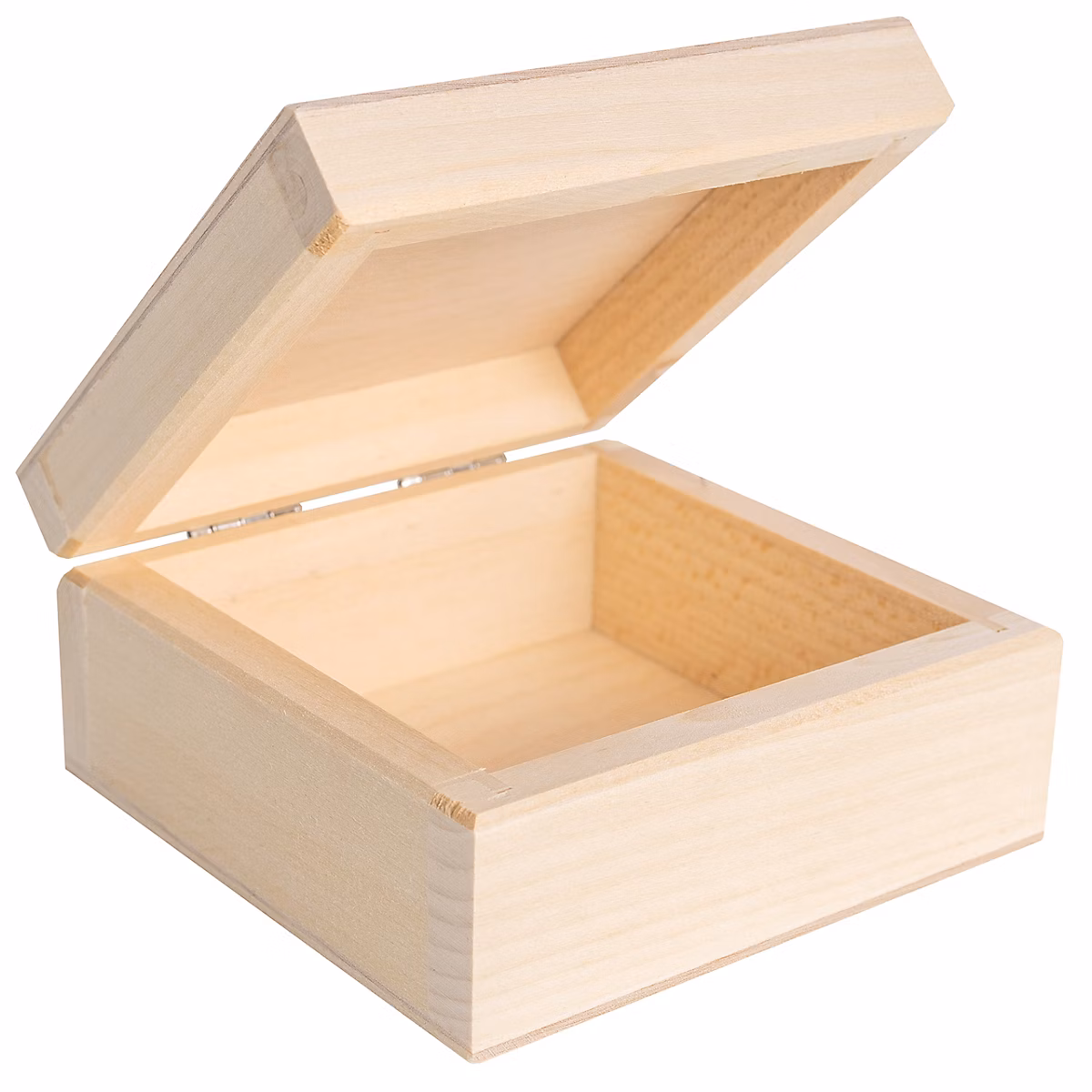 Creative Deco Petite Boîte en Bois avec Couvercle 10 × 10 × 5 cm – Coffret Souvenirs, Bijoux Cadeau et Rangement Non-Peint Naturel