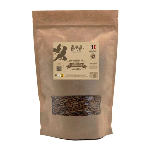 Jardin inspiration:Insectes déshydratés pour oiseaux de la nature Grain de vie – 380 g