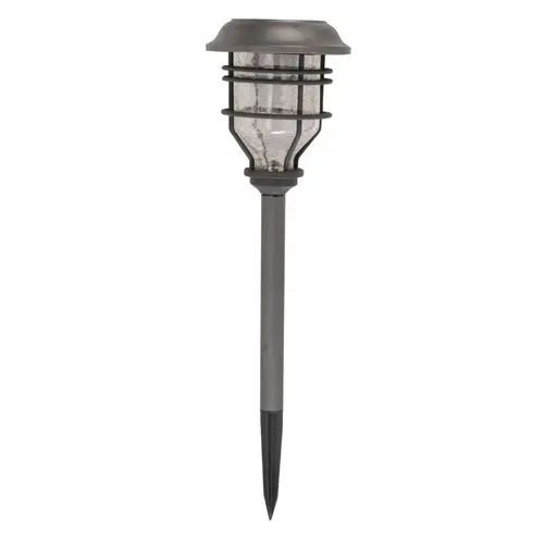 Jardin adapté:Piquet extérieur Capri coloris gris effet blanc froid en aluminium Smartgarden - 48,5 x 14 x 14 cm