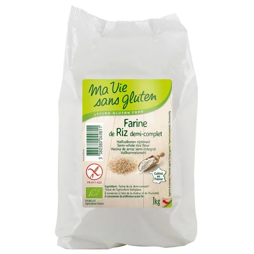 Choix nature：Farine de riz demi-complet sachet 1kg
