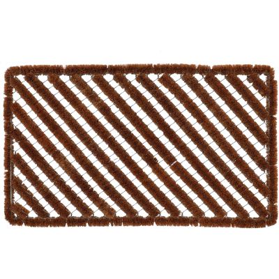 Paillasson spirale en fibres de coco (75 x 45 cm)