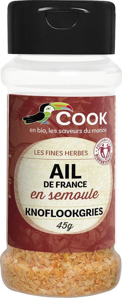 Pour personnaliser votre jardin：Ail semoule bio Cook - 45 g