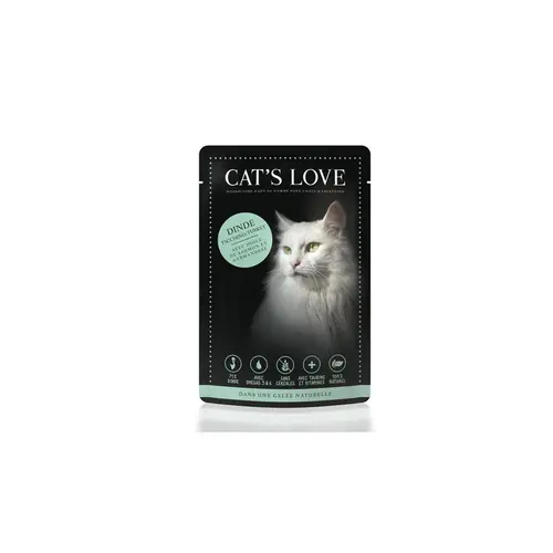 Pour organiser le jardin:Sachet repas à la dinde pour chat – 85 gr