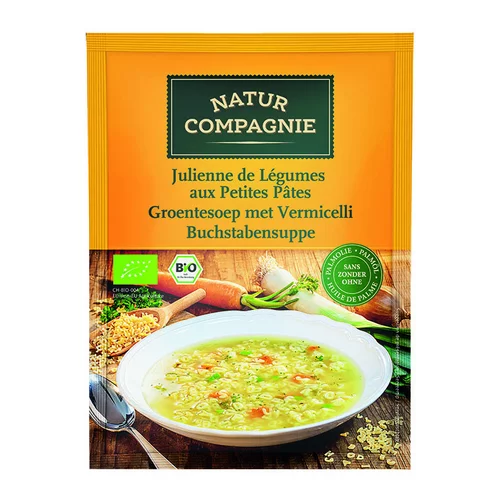 Jardin accessoire:Julienne de légumes aux petites pâtes en sachet de 50 cl