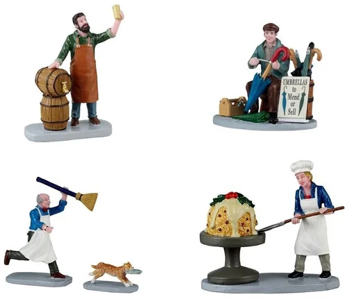 Jardin nature：Figurine pour village de Noël Lemax Caddington thème travaux quotidien