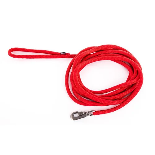Pour mieux profiter de l’extérieur:Longe ronde pour chien coloris rouge Martin Sellier - 1,3 cm x 5 m