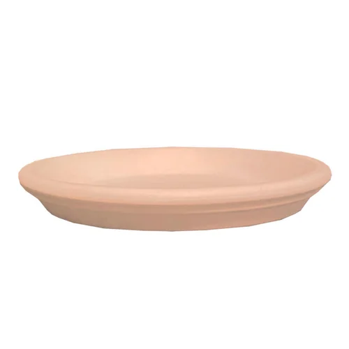 Utile dehors：Soucoupe en terre cuite Poterie du Bousquet Costa - Ø 47 x H 4,5 cm