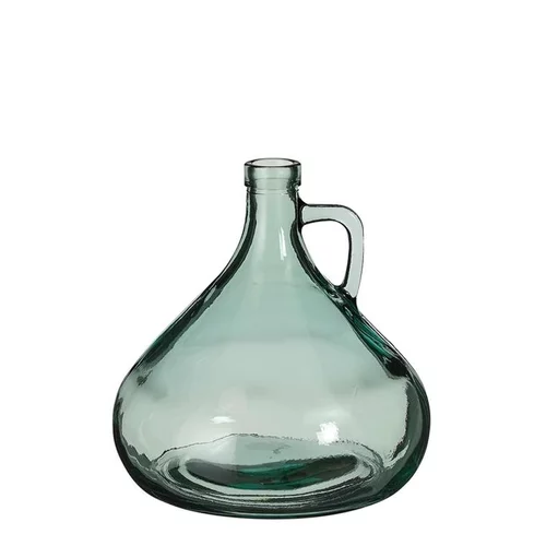 Idéal pour l’extérieur：Vase coloris vert en verre recyclé Sitia - Ø 17,5 cm