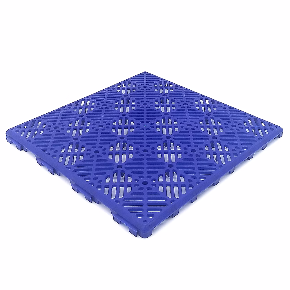 Dalle Bleu ventilée en polypropylène 30x30x1 | 5cm – Pour sols de piscine – terrasses – sols flottants – gazon artificiel – chenils