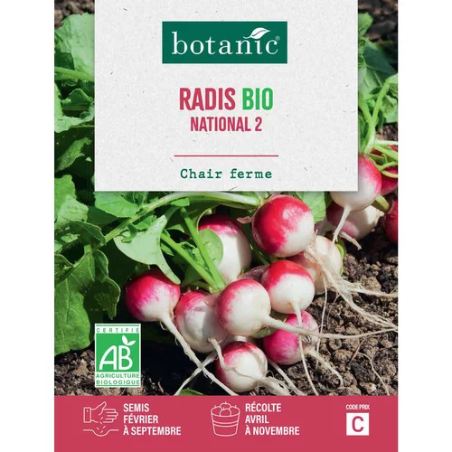 Utile jardin:Graines de radis national 3 bio botanic® - graines à semer