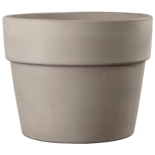 Jardin et solutions:Pot en terre cuite gris Deroma Perfetto Grafite - Ø 29 x H 23,6 cm