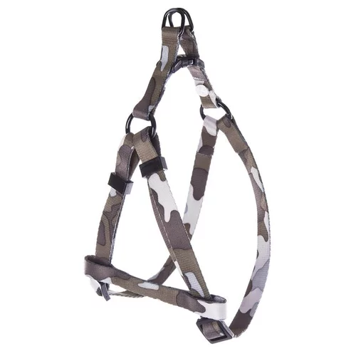 Moderne au jardin:Harnais baudrier pour chat camouflage gris 20/35x1 cm