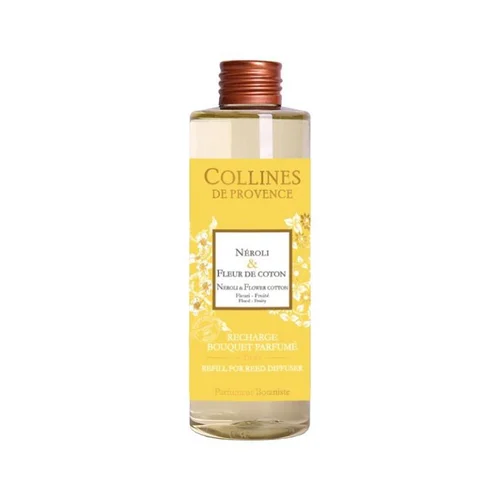 Les incontournables du jardin：Recharge pour bouquet parfumé Collines de Provence Duo parfumé Néroli & fleur de coton - 200 ml