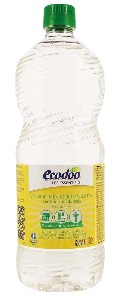 Simple au jardin:Vinaigre eucalyptus concentré 20% Ecodoo - 1 L