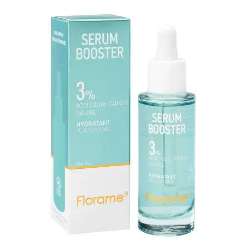 Pour équiper vos extérieurs：Sérum booster hydratant à l’acide polyglutamique Florame - 30 ml