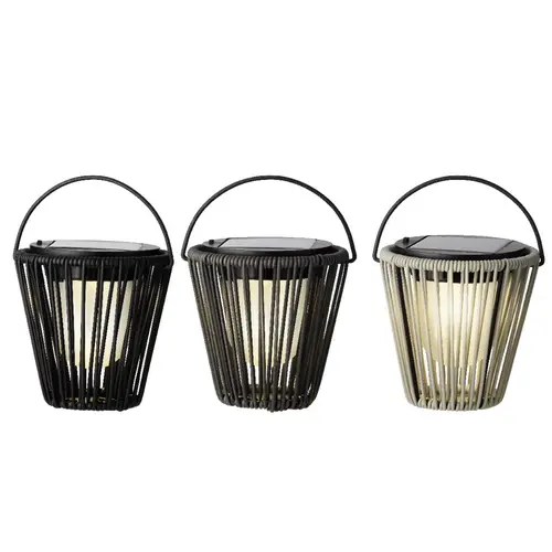 Essentiel jardin:Luminaire solaire de balcon - Ø 15 x H 15 cm