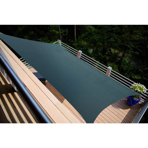 Espace vert pratique:Voile coloris gris en polyéthylène tressé Austral - 4 x 3 m