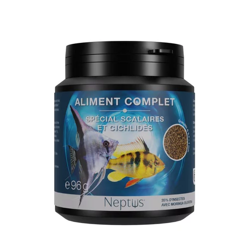 Style extérieur:Aliment complet pour scalaires et cichlidés granulés coloris multicolore Neptus – 200 ml