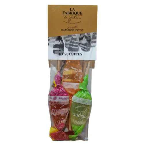 Pour un jardin bien organisé：Sachet de 10 sucettes tradition La Fabrique de Julien - 10 x 15 g
