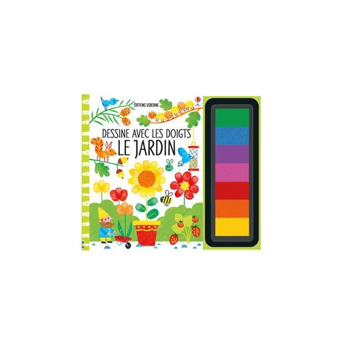 À découvrir pour le jardin：Le livre " Dessine avec les doigts - le jardin " aux Éditions Usborne Publishing
