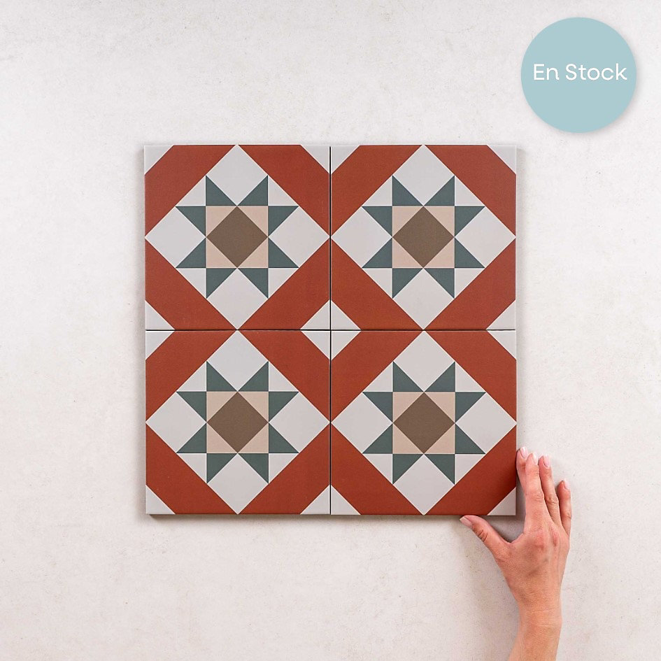 Carrelage Imitation Carreaux de Ciment KOMPAS 20 × 20 Vetro – Les Carreaux de Jean