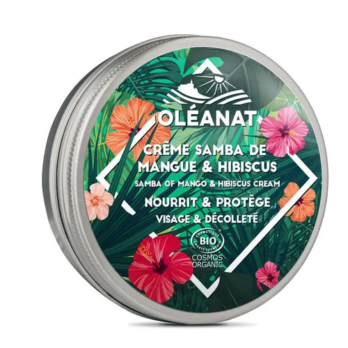Autour du jardin:Crème Samba de Mangue & hibiscus biologique Oleanat Pot 50 ml vert