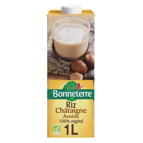 Extérieur tendance:Boisson au riz à la châtaigne et avoine - 1L