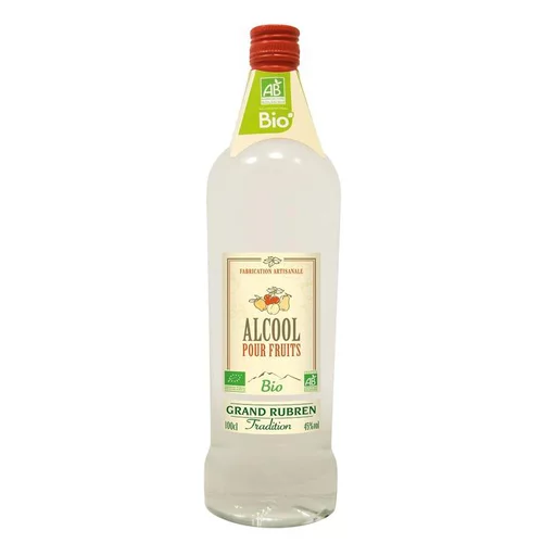 Pour personnaliser vos extérieurs:Alcool pour fruits bio 45°. La bouteille de 100 cl