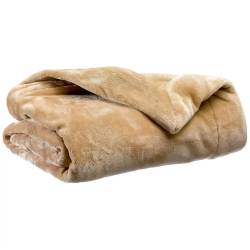Fonctionnel au jardin：Plaid coloris grège en polyester Tender Winkler – 150 x 200 cm