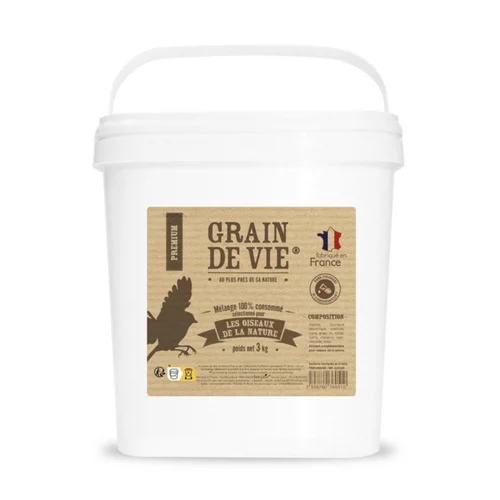 Jardin et loisirs：Mélange premium 100 % consommé Grain de Vie - 3 kg