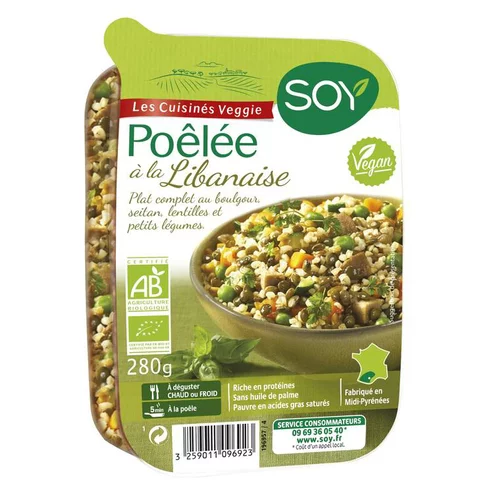 Durable au jardin：Poêlée de seitan à la libanaise bio 280 g